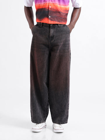 Men's Brown Regular Fit Street Jeans