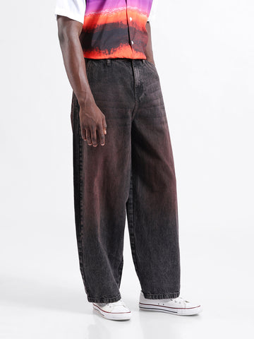 Men's Brown Regular Fit Street Jeans