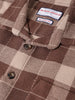 Men's Gold Relaxed Fit Casual Checkered Shirt