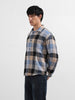 Men's Khaki Relaxed Fit Casual Checkered Shirt