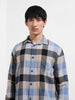 Men's Khaki Relaxed Fit Casual Checkered Shirt