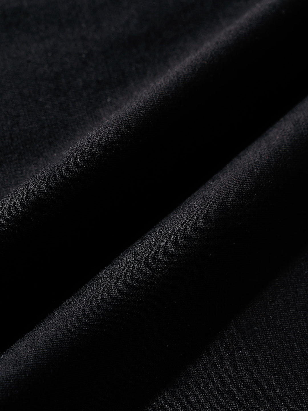 Men's Black Relaxed Fit Embroided 240 GSM Casual T-Shirt