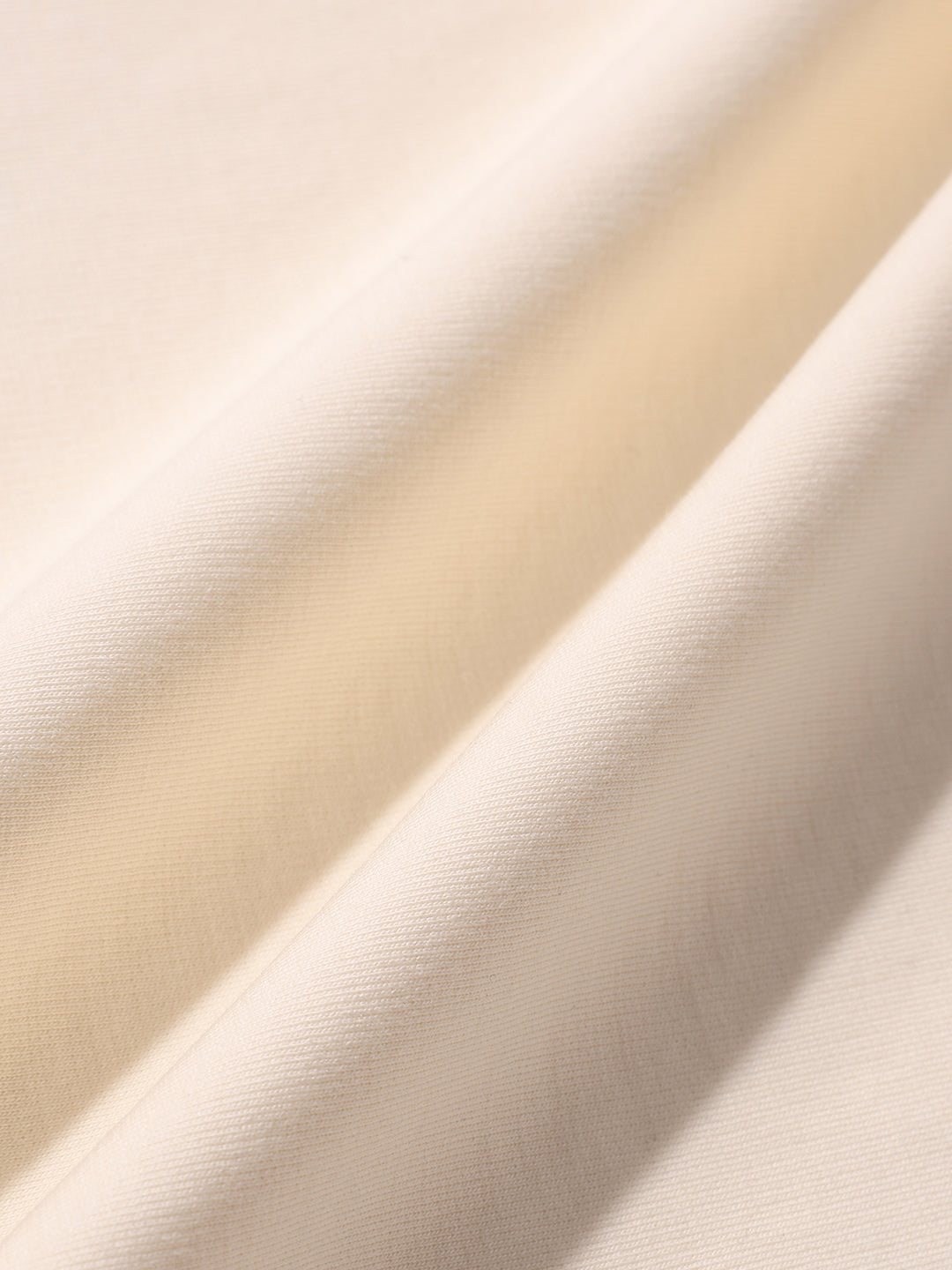 Men's Cream Relaxed Fit Embroided 240 GSM Casual T-Shirt