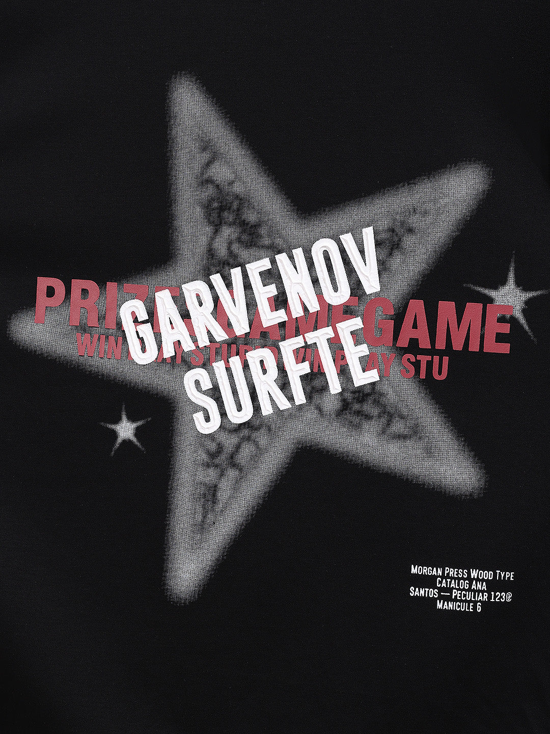 Men's Black Relaxed Fit Graphic Printed 240 GSM Casual T-Shirt