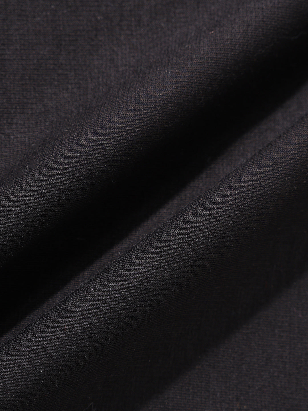 Men's Black Relaxed Fit Embroided 240 GSM Casual T-Shirt