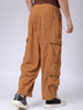 Men's Wide Leg Textured Cargo Jogger
