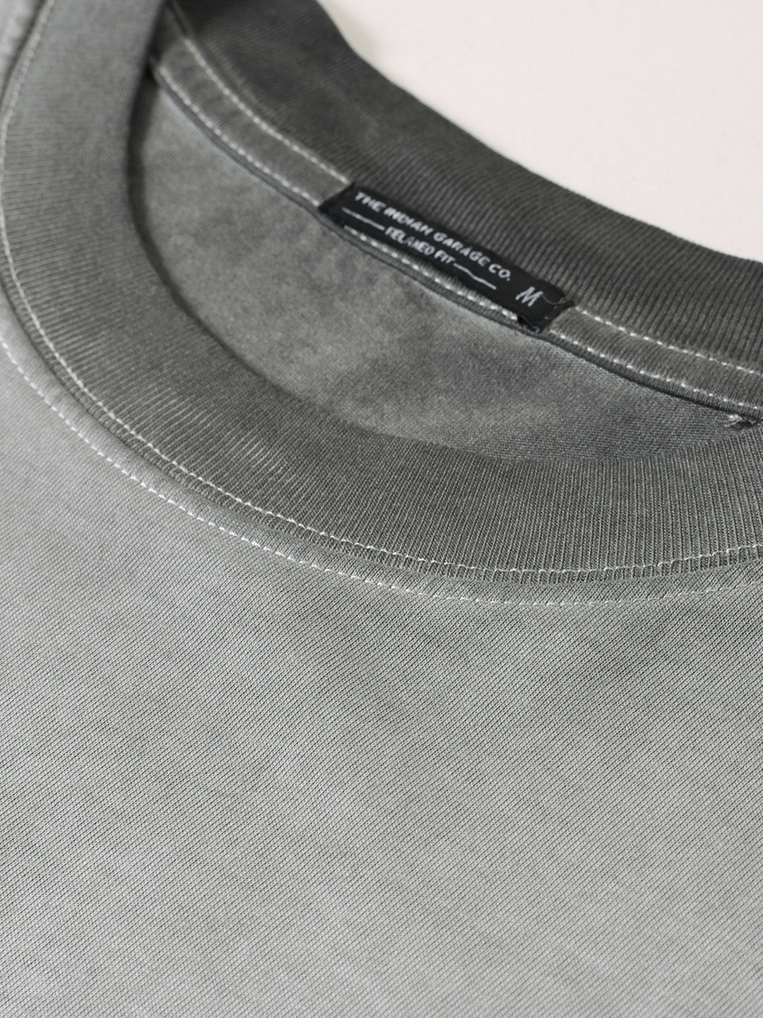 Men's Grey Relaxed Fit Graphic Printed 240 GSM Street Wear T-Shirt