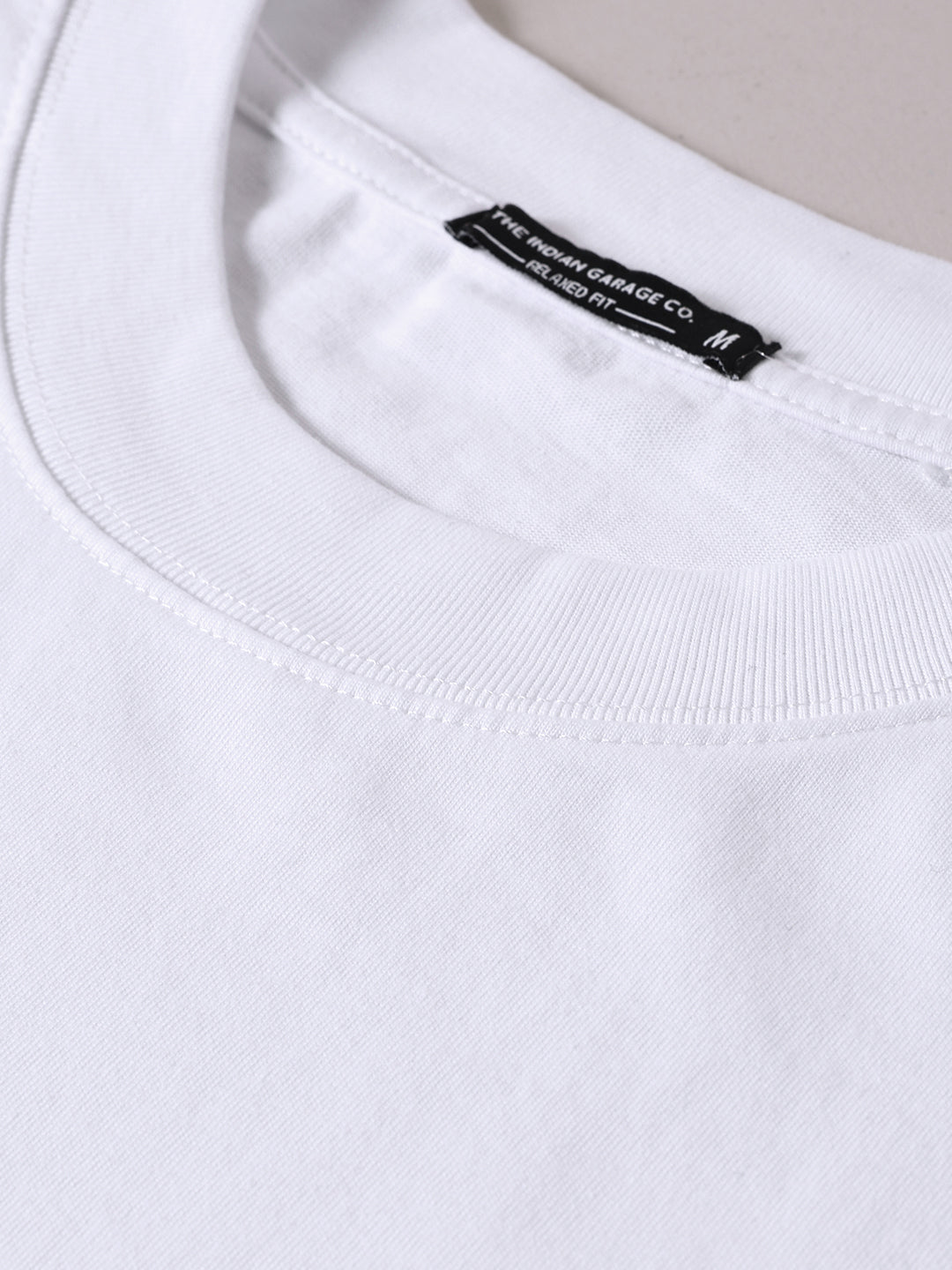 Men's White Relaxed Fit Graphic Printed 240 GSM Street Wear T-Shirt