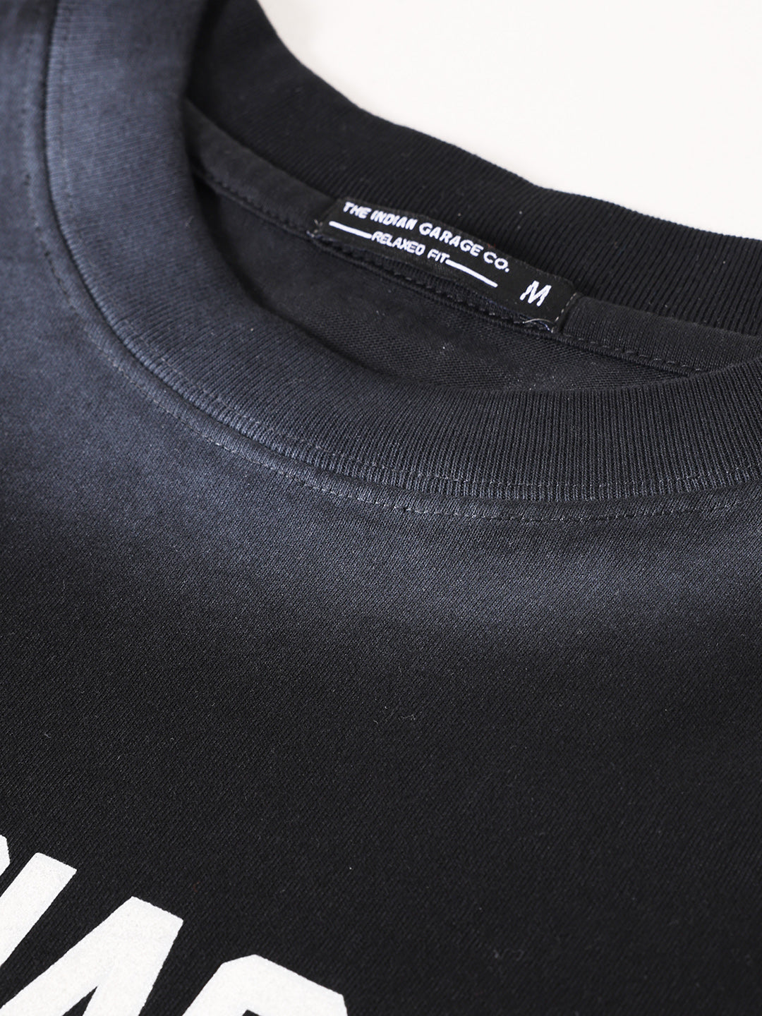 Men's Black Relaxed Fit Graphic Printed 240 GSM Street Wear T-Shirt