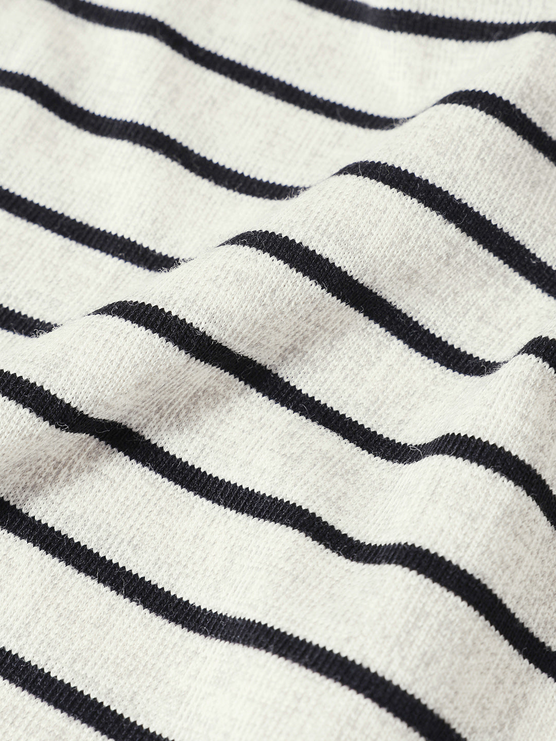 Men's Grey Relaxed Fit Striped 240 GSM Street Wear T-Shirt