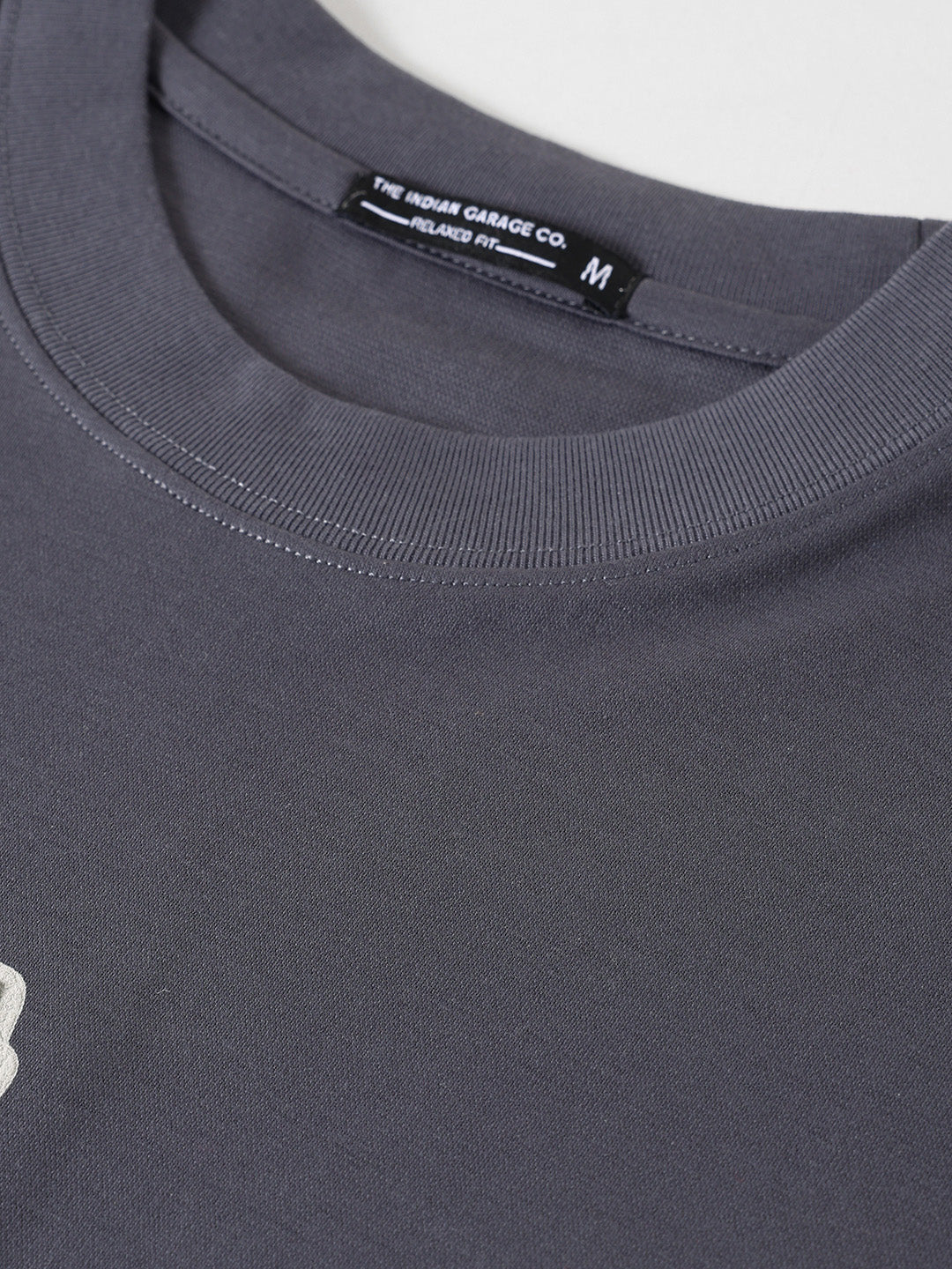 Men's Grey Relaxed Fit Printed 240 GSM Street Wear T-Shirt