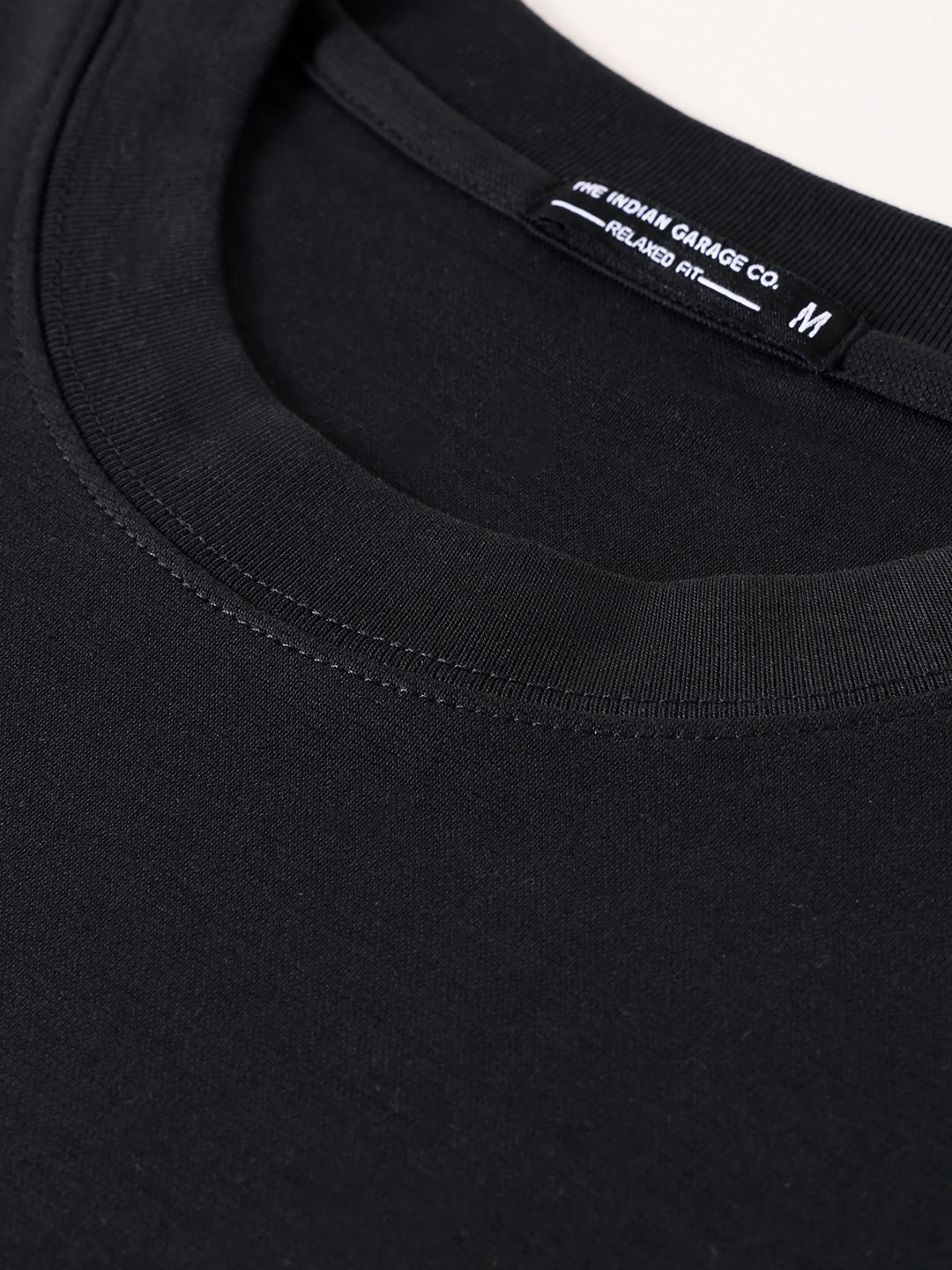 Men's Black Relaxed Fit Printed 240 GSM Street Wear T-Shirt