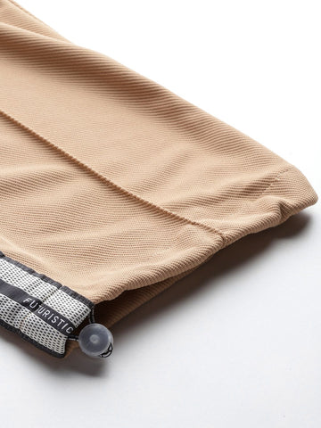 Men's Brown Relaxed Fit Street Joggers
