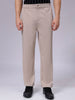 Men's Beige Regular Fit Casual Chinos