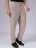 Men's Beige Regular Fit Casual Chinos