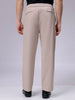 Men's Beige Regular Fit Casual Chinos
