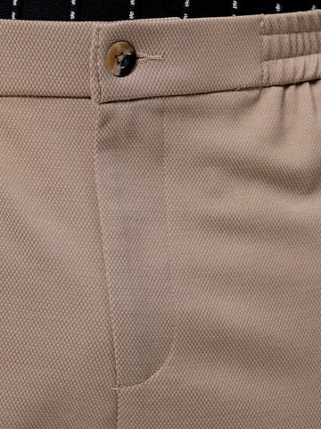 Men's Grey Regular Fit Casual Chinos