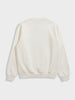 Men's Cream Relaxed Fit Graphic Printed Casual Sweatshirt