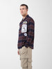 Men's Brown Relaxed Fit Printed  Street Shirt