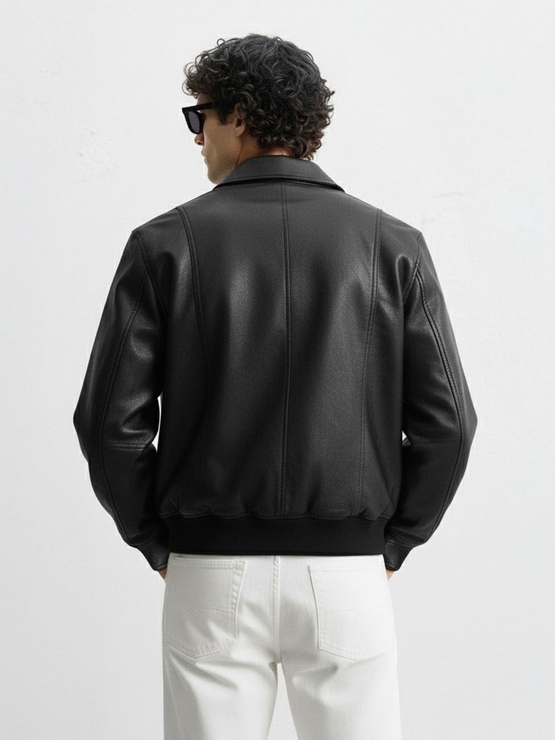 Men's Black Relaxed Fit  Casual Jacket