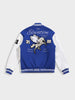 Men's Blue Regular Fit Embroided Casual Jacket