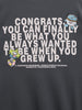 Men's Grey Relaxed Fit Graphic Printed Casual Sweatshirt