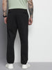 Men's Black Relaxed Fit Casual Chinos