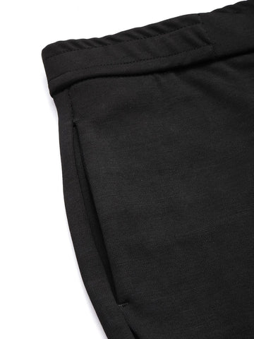 Men's Black Relaxed Fit Casual Chinos