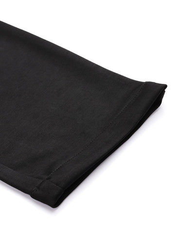 Men's Black Relaxed Fit Casual Chinos