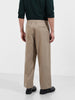 Men's Khaki Relaxed Fit Casual Solid Trousers