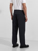 Men's Silver Relaxed Fit Casual Solid Trousers