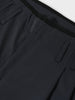 Men's Silver Relaxed Fit Casual Solid Trousers