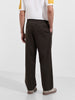 Men's Olive Relaxed Fit Casual Solid Trousers