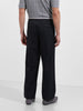 Men's Black Relaxed Fit Casual Solid Trousers