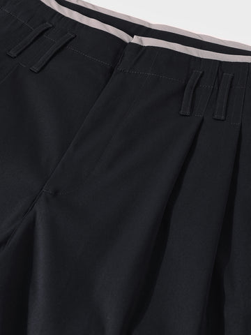 Men's Black Relaxed Fit Casual Solid Trousers