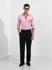 Men's Pink Slim Fit Printed Party Wear Shirt