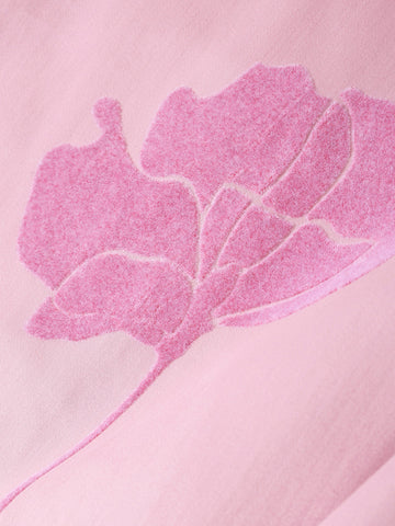 Men's Pink Slim Fit Printed Party Wear Shirt