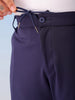Shop Men's Navy Blue Regular Fit Self Design Plus Size Chino Jogger Online.