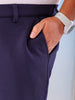 Shop Men's Navy Blue Regular Fit Self Design Plus Size Chino Jogger Online.