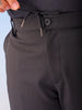 Shop Men's Black Regular Fit Self Design Plus Size Chino Jogger Online.