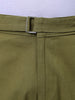 Men's Olive Baggy Fit Solid Chinos