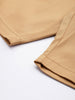 Men's Brown Regular Fit Solid Chino Shorts