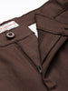 Men's Brown Regular Fit Solid Chino Shorts