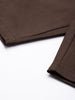 Men's Brown Regular Fit Solid Chino Shorts