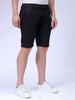 Men's Black Regular Fit Solid Resortwear Chino Shorts