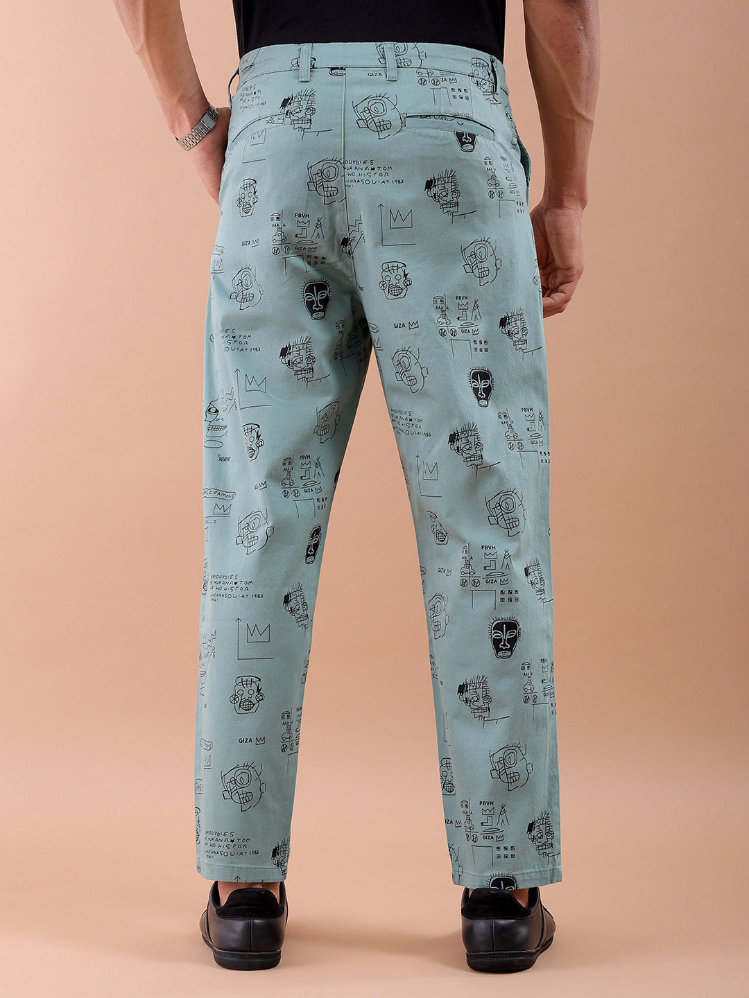 Shop Men Printed Trousers Online.