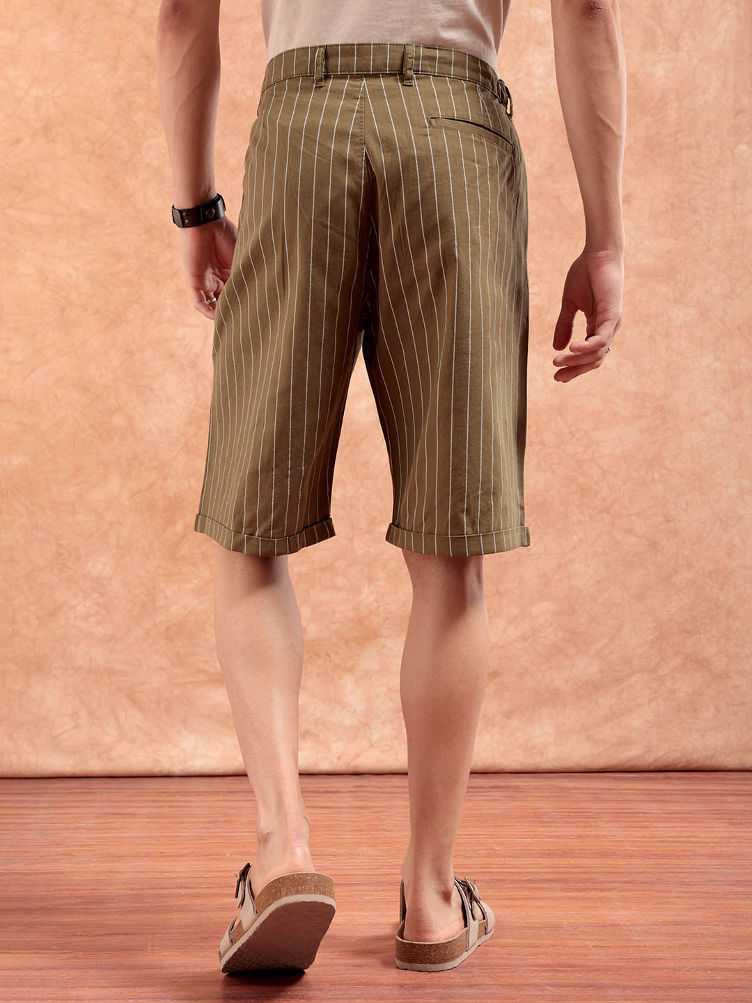 Shop Men Striped Shorts Online.