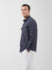 Men's Grey Regular Fit Embroided Street Shirt