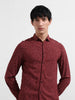 Men's Red Regular Fit Floral Printed Floral Shirt
