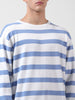 Men's White Oversized Fit Textured Flat Knit Polo Collar T-Shirt